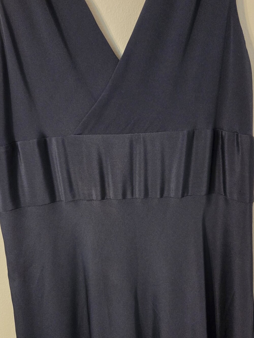 J.Crew Women’s 100% Silk Blue Elegant Formal Gown Sz 14 Tall Quiet Luxury - Picture 4 of 6